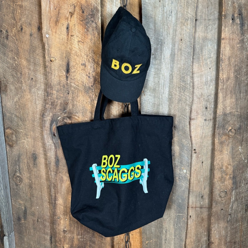 BOZ Scaggs Black Tote Bag and Cap Set